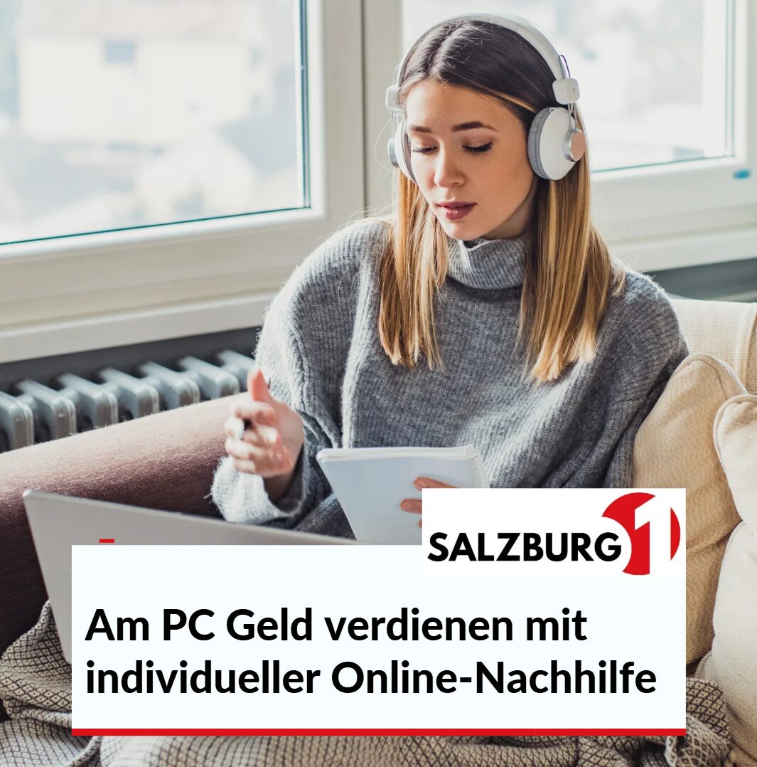 Am PC Geld verdienen mit individueller Online-Nachhilfe