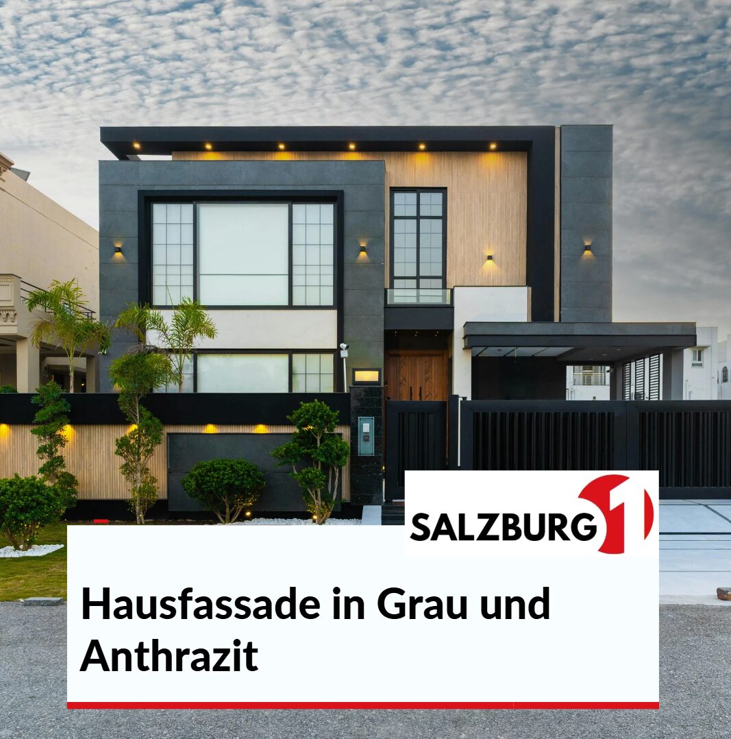Hausfassade in Grau und Anthrazit Inspiration im amerikanischen Stil