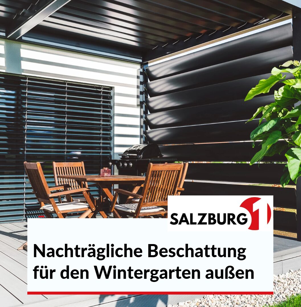 Nachträgliche Beschattung für den Wintergarten außen