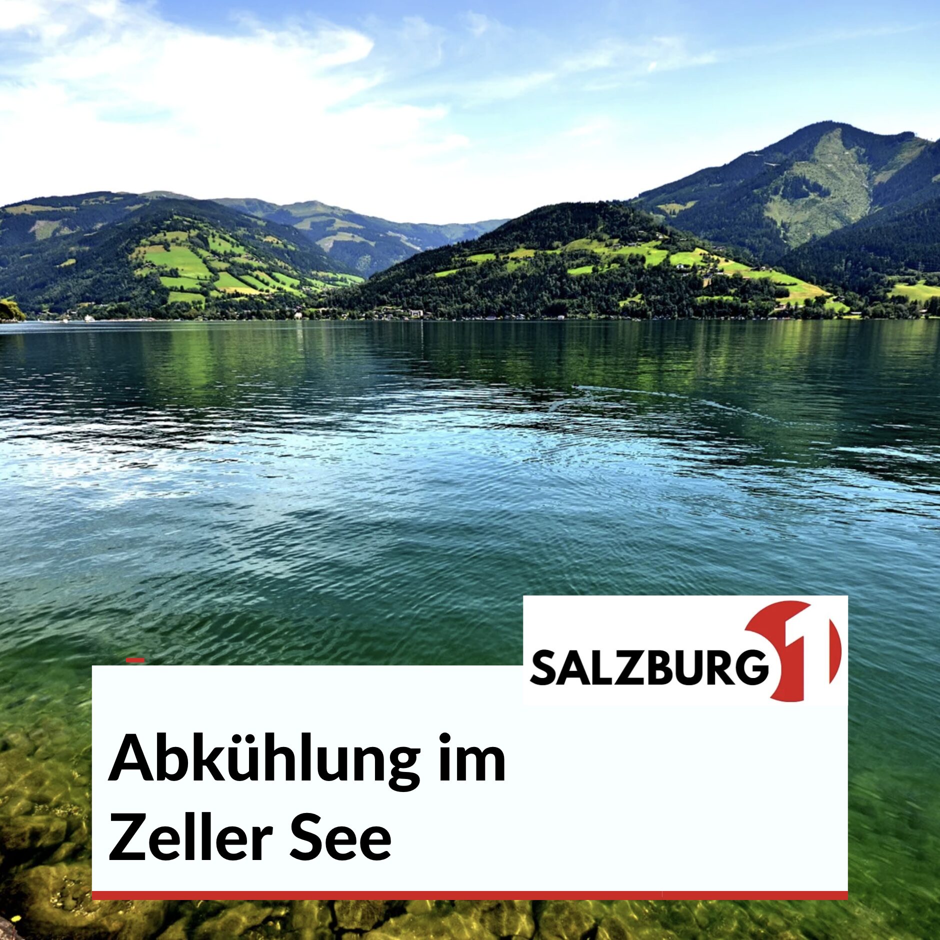 Abkühlung im Zeller See Abkühlung im Zeller See