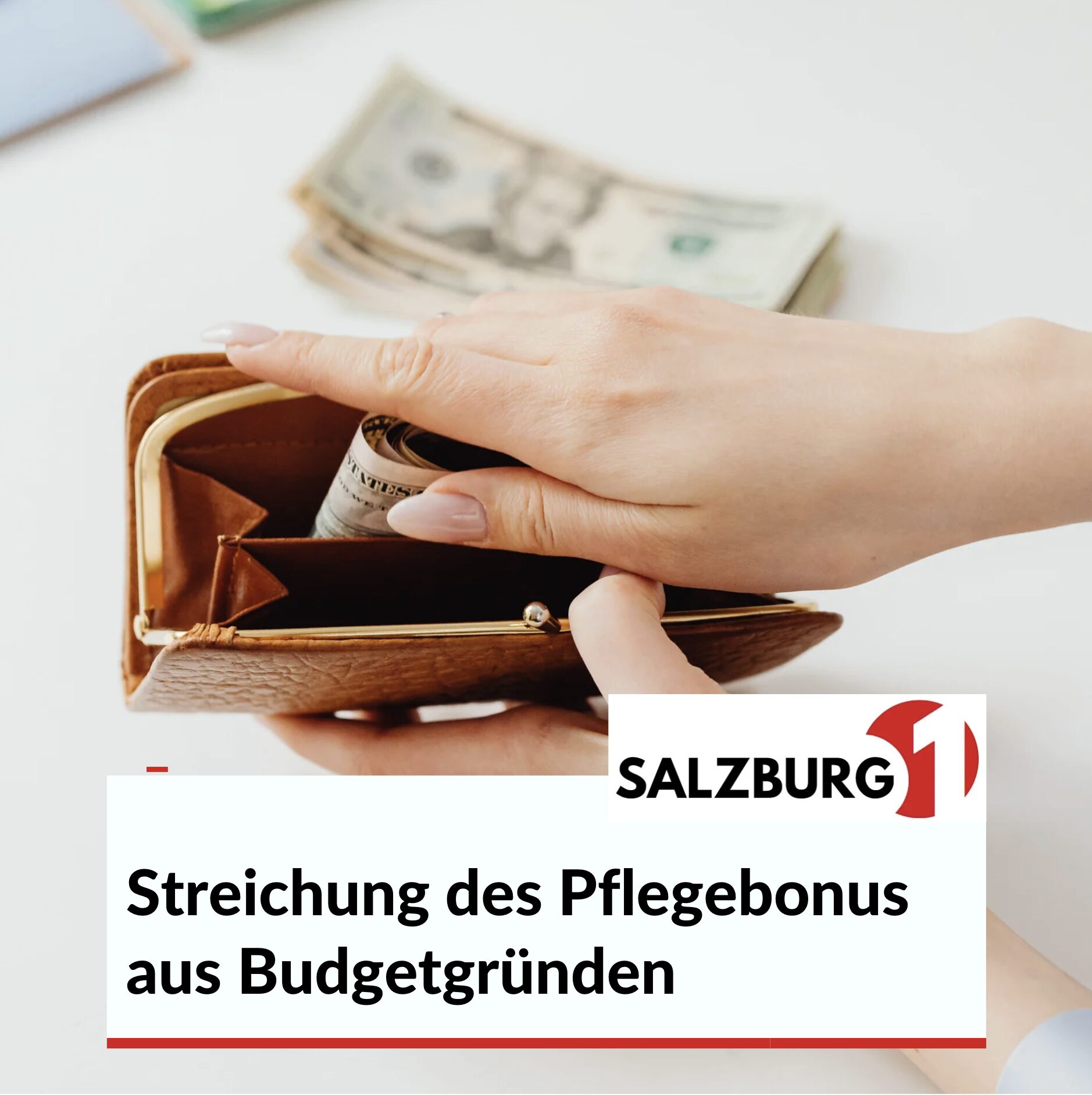 Streichung des Pflegebonus aus Budgetgründen Streichung des Pflegebonus aus Budgetgründen
