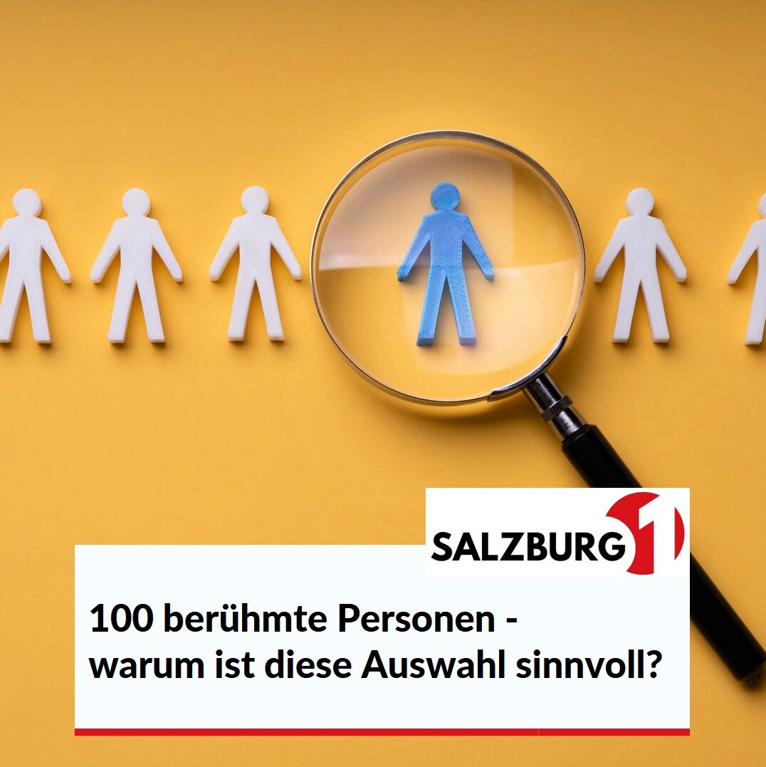 100 berühmte Personen – warum ist diese Auswahl sinnvoll? 100 berühmte Personen – warum ist diese Auswahl sinnvoll?