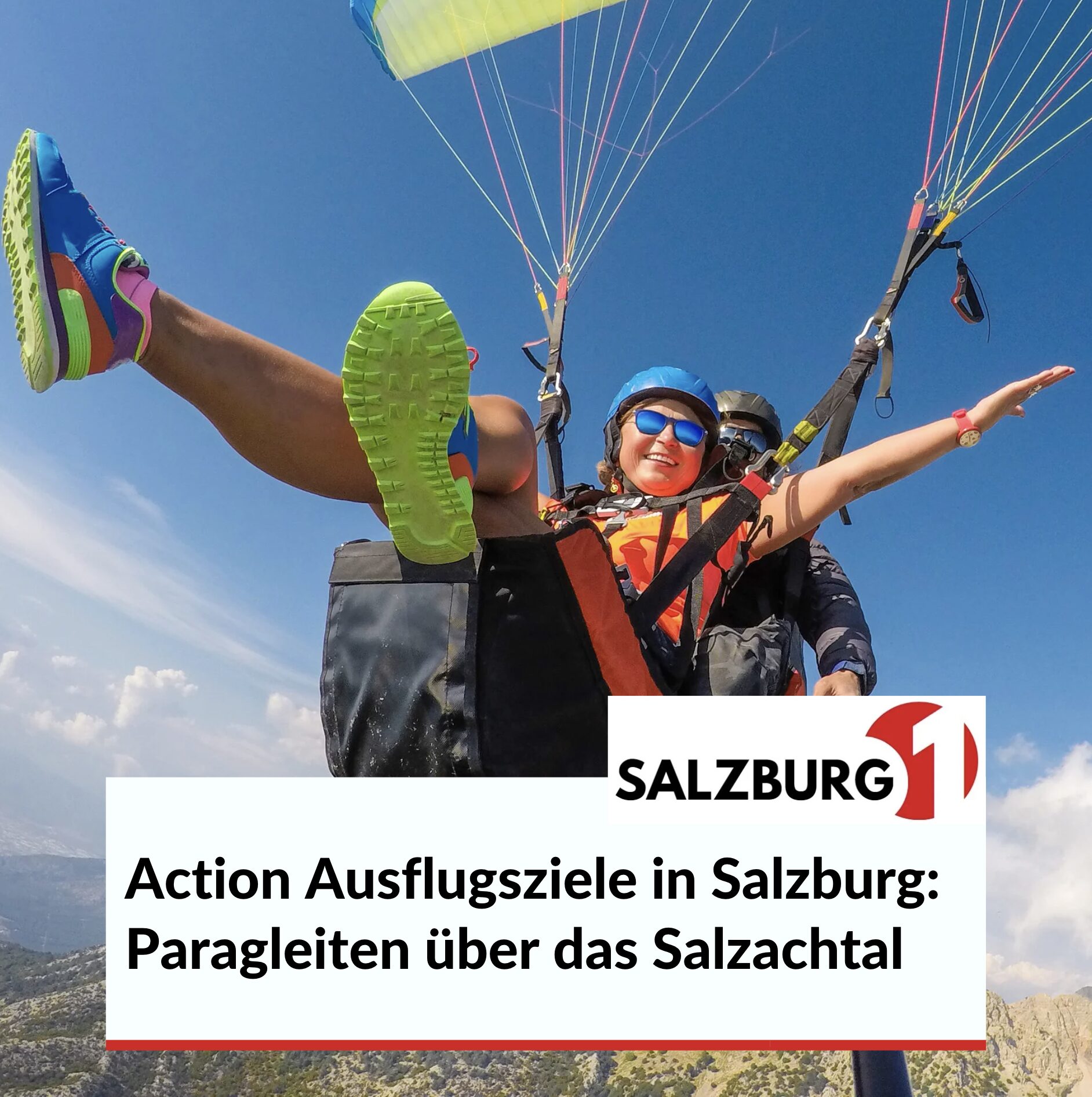 Action Ausflugsziele in Salzburg: Paragleiten über das Salzachtal Action Ausflugsziele in Salzburg: Paragleiten über das Salzachtal