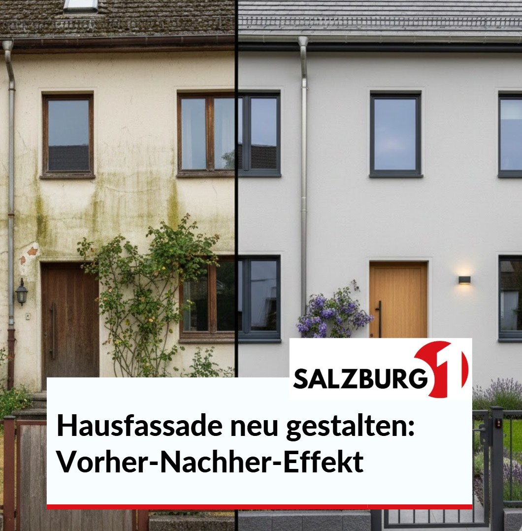 Hausfassade neu gestalten Vorher-Nachher-Effekt Hausfassade neu gestalten Vorher-Nachher-Effekt