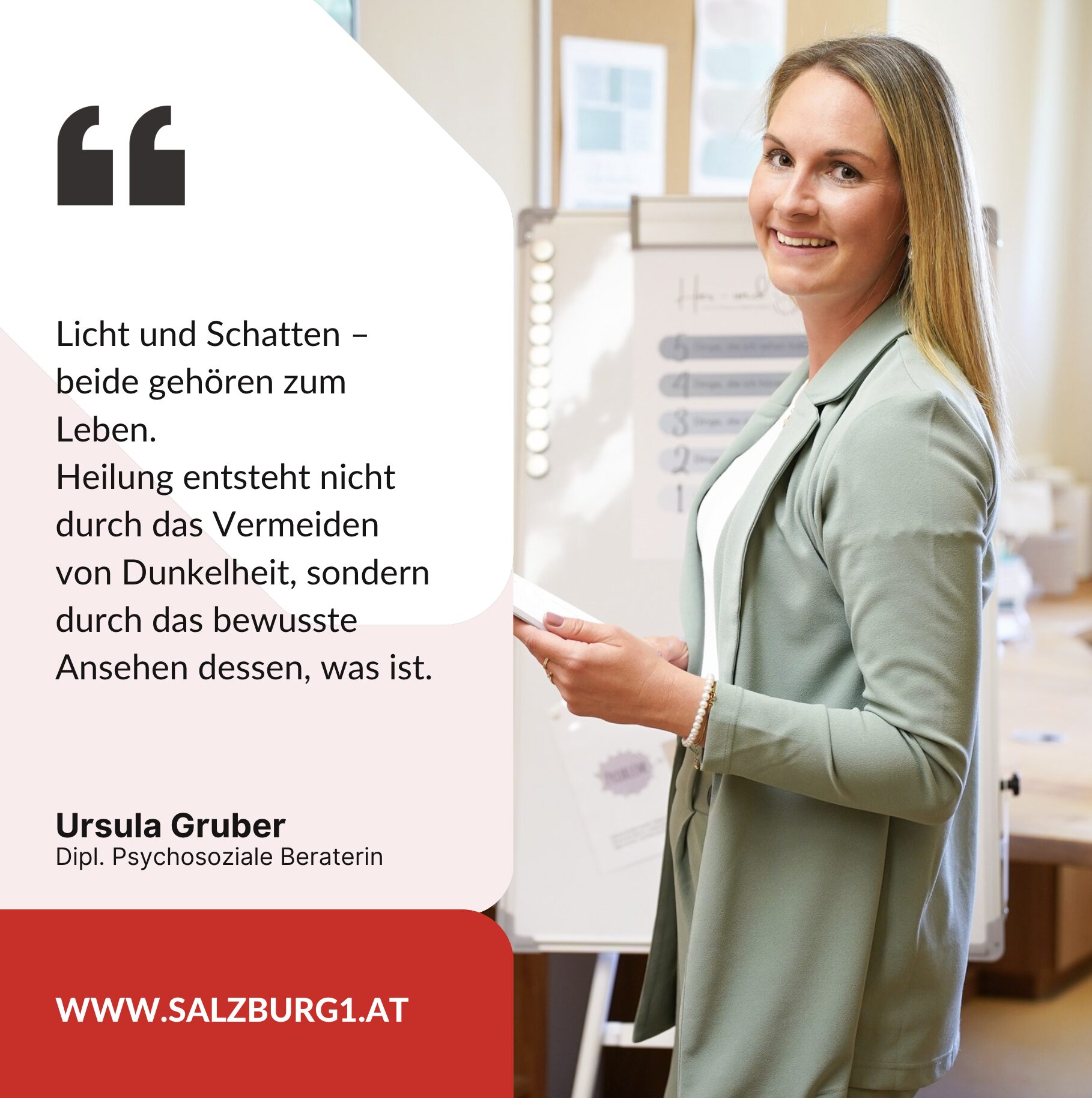 Ursula Gruber Dipl. Psychosoziale Beraterin Ursula Gruber Dipl. Psychosoziale Beraterin
