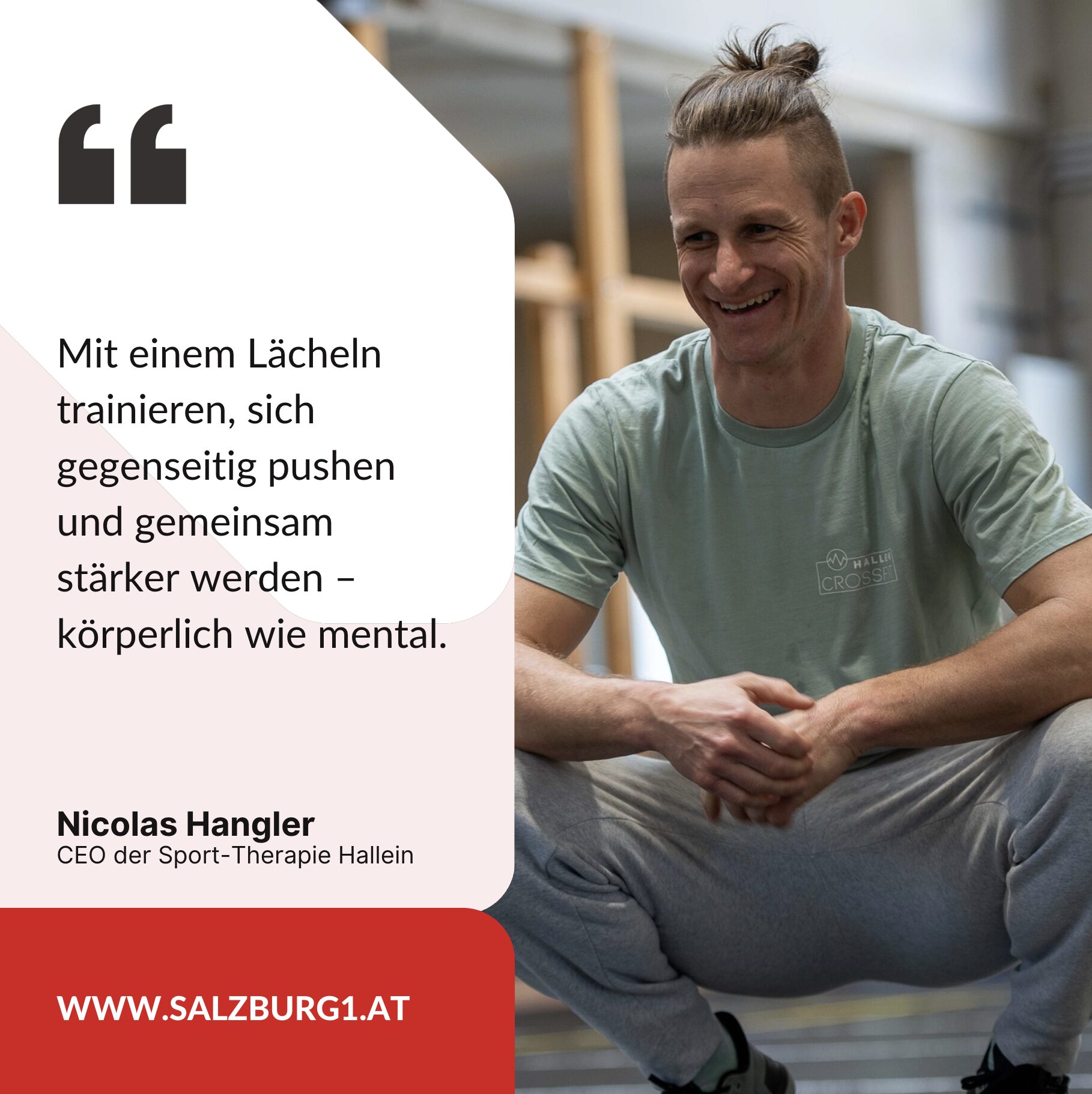 Nicolas Hangler CEO der Sport-Therapie Hallein Nicolas Hangler CEO der Sport-Therapie Hallein
