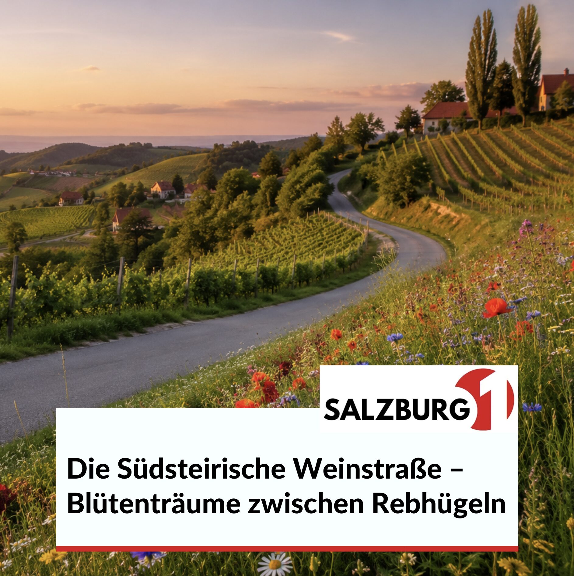 Die Südsteirische Weinstraße – Blütenträume zwischen Rebhügeln Die Südsteirische Weinstraße – Blütenträume zwischen Rebhügeln