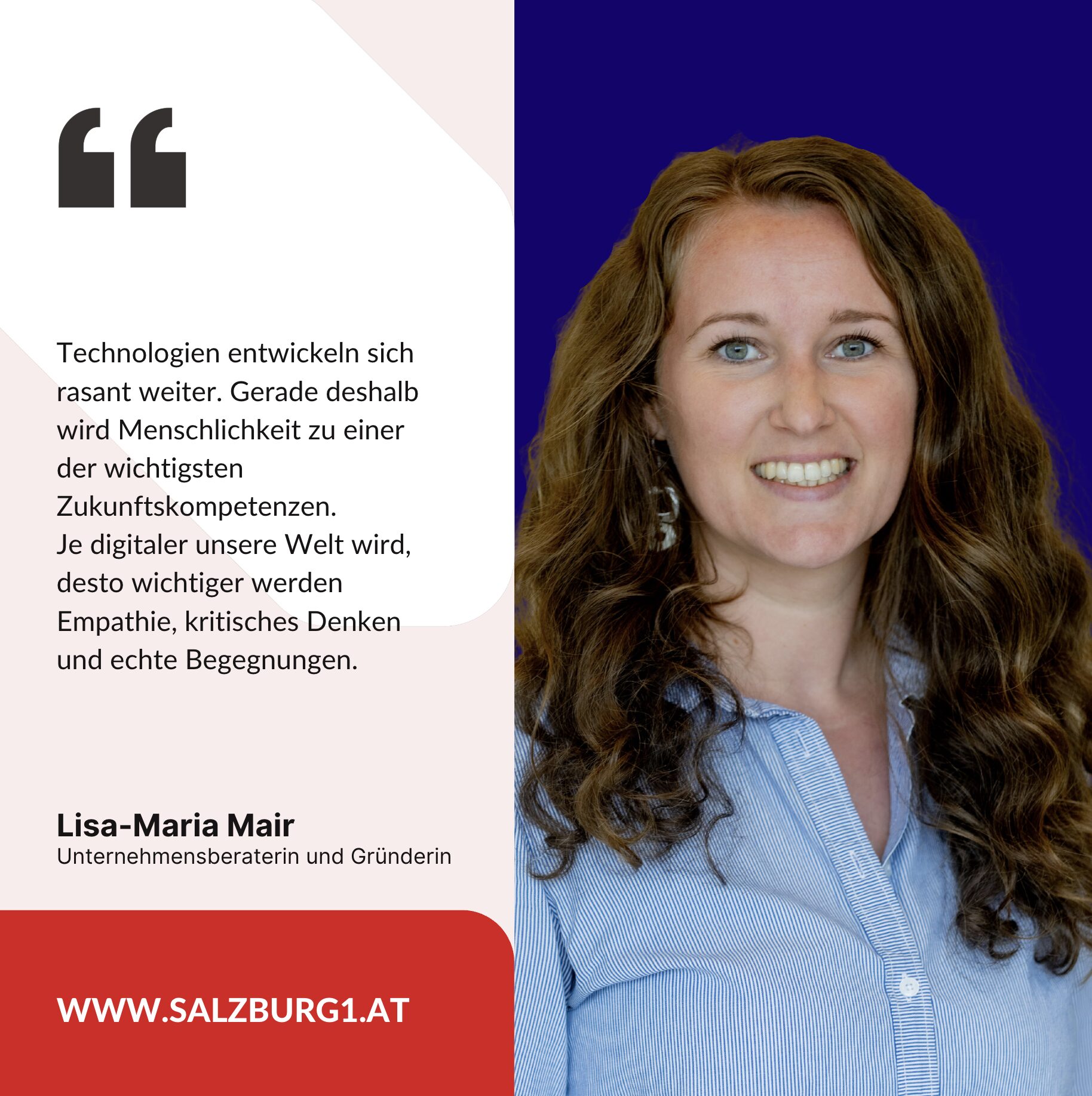 Lisa-Maria Mair Unternehmensberaterin und Gründerin Lisa-Maria Mair Unternehmensberaterin und Gründerin