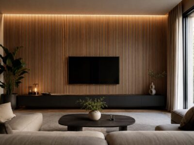 Paneele an der Wand