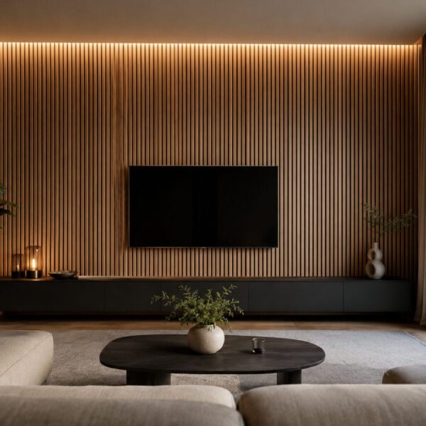 Paneele an der Wand