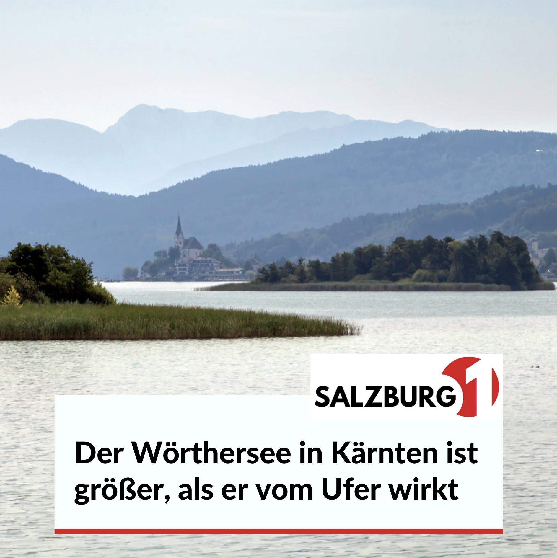 Der Wörthersee in Kärnten ist größer, als er vom Ufer wirkt Der Wörthersee in Kärnten ist größer, als er vom Ufer wirkt
