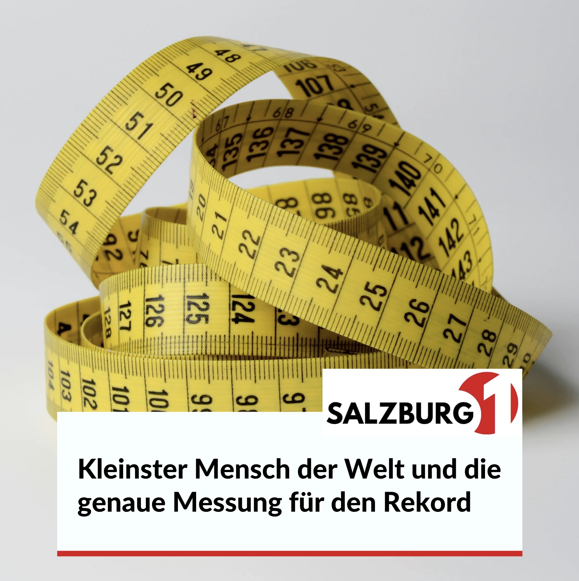 Kleinster Mensch der Welt und die genaue Messung für den Rekord Kleinster Mensch der Welt und die genaue Messung für den Rekord